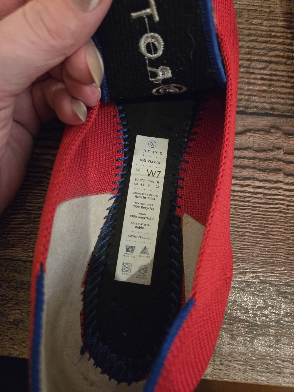 Rothy's Red Pointed Knit Flats - Women's - Picture 4 of 4